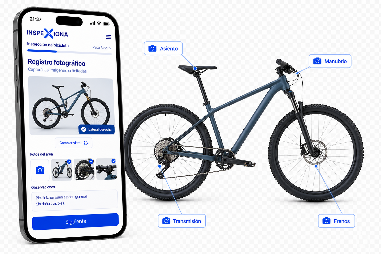 Inspección digital de Bicicletas