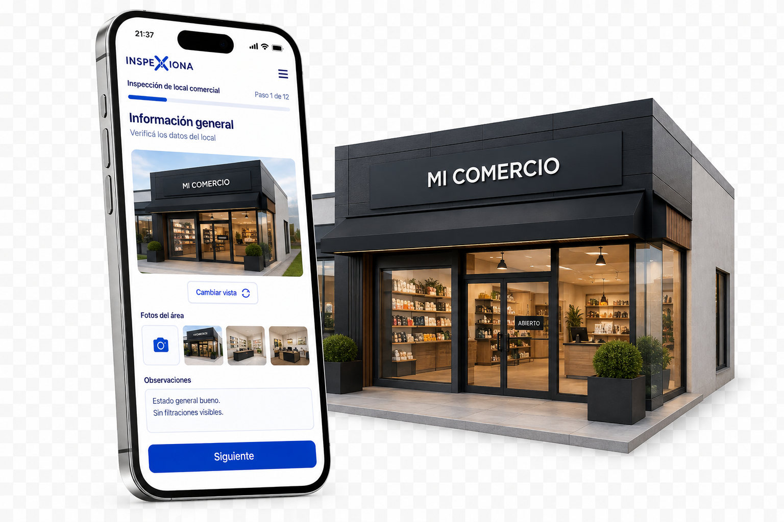 Inspección digital de Comercios